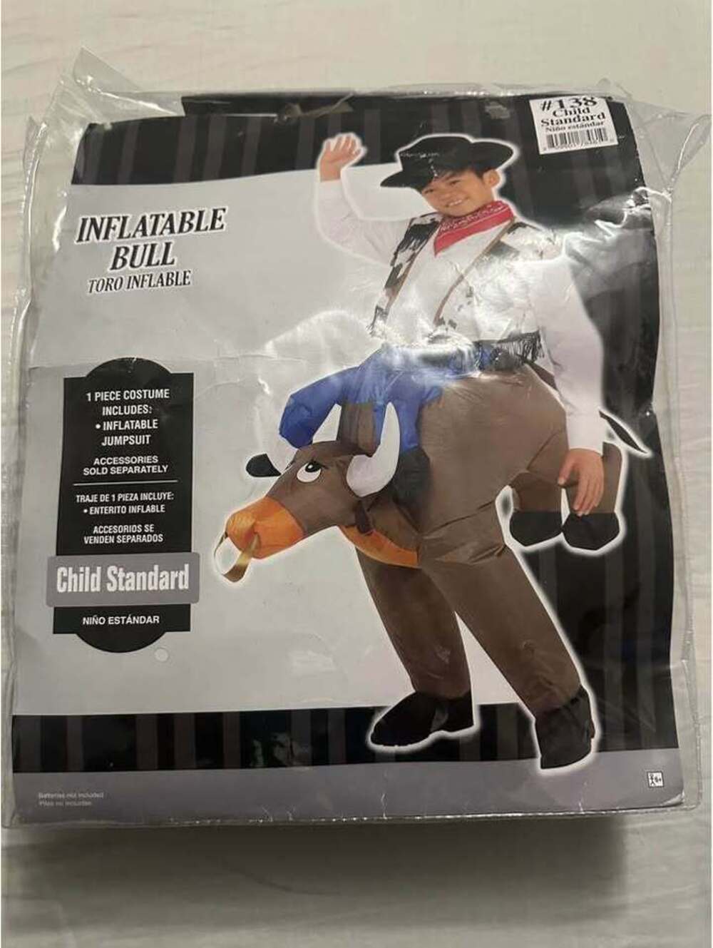 Inflatable Bull Costume Kids Size Up to 10 Yrs.Old
Used Like New $25